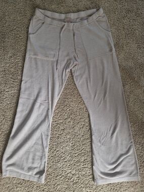 Cozy Knit Drawstring Lounge Pants - Nude/Tan